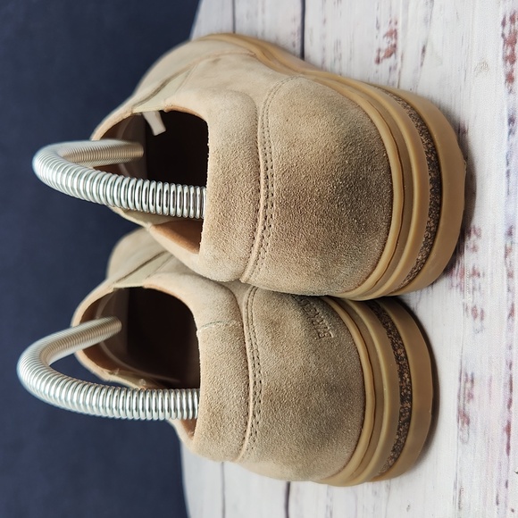Birkenstock Oswego Suede Slip on Loafers Tan Sandcastle Size 39 - Picture 6 of 11